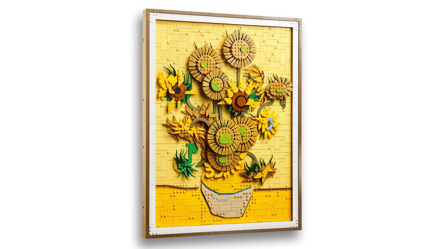Sunflowers Brick Art Panel